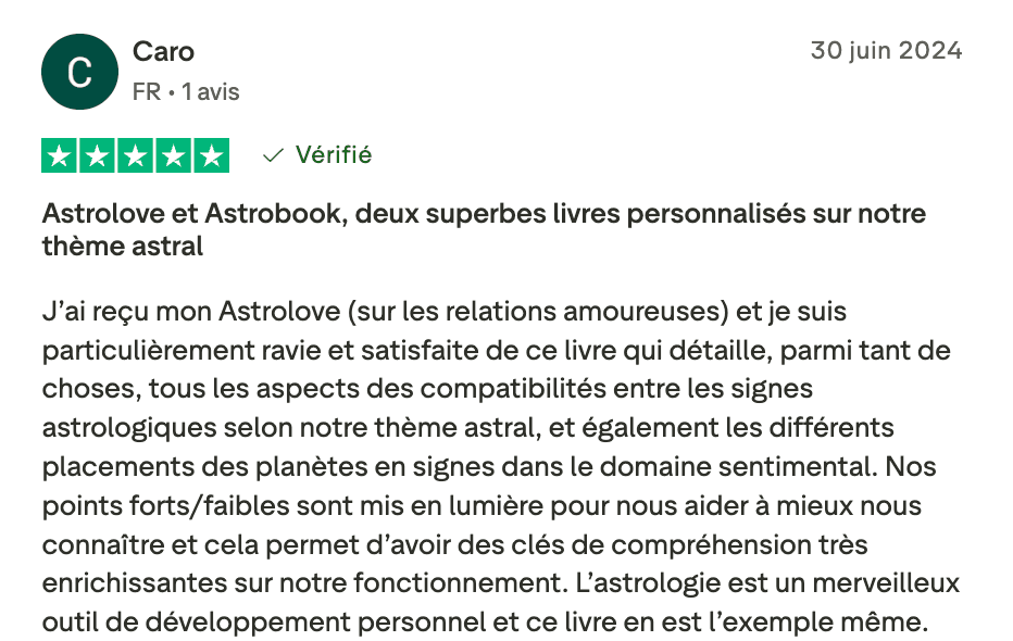 Avis client
